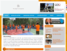 Tablet Screenshot of basquetbolescolar.com